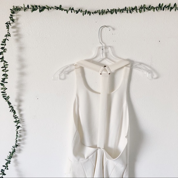 Finders Keepers On and On White Asymmetrical Dress - Picture 6 of 7